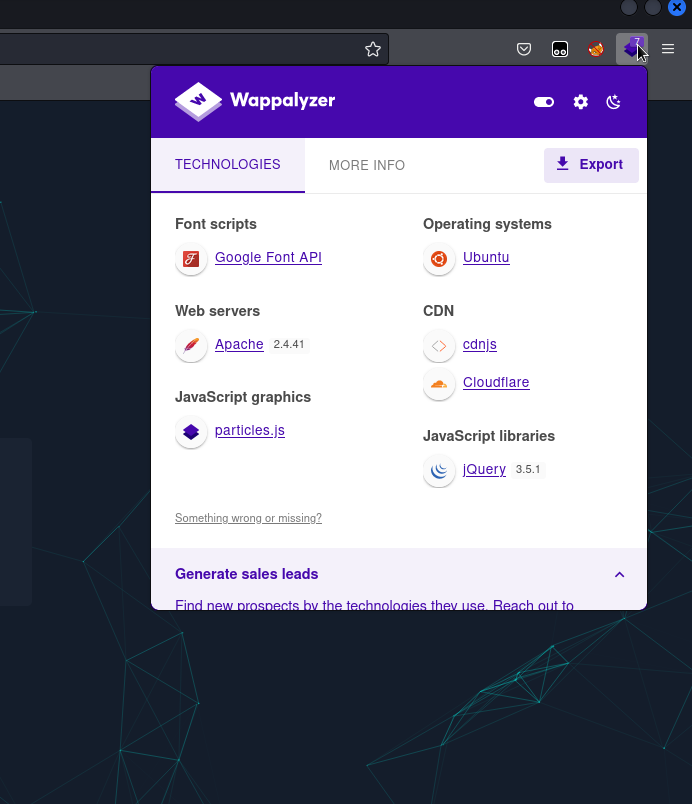 Wappalyzer
